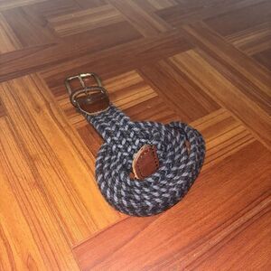 Fossil Navy Men’s Crochet Belt 40